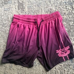 Nasty Pig Pink and Black Gradient Shorts